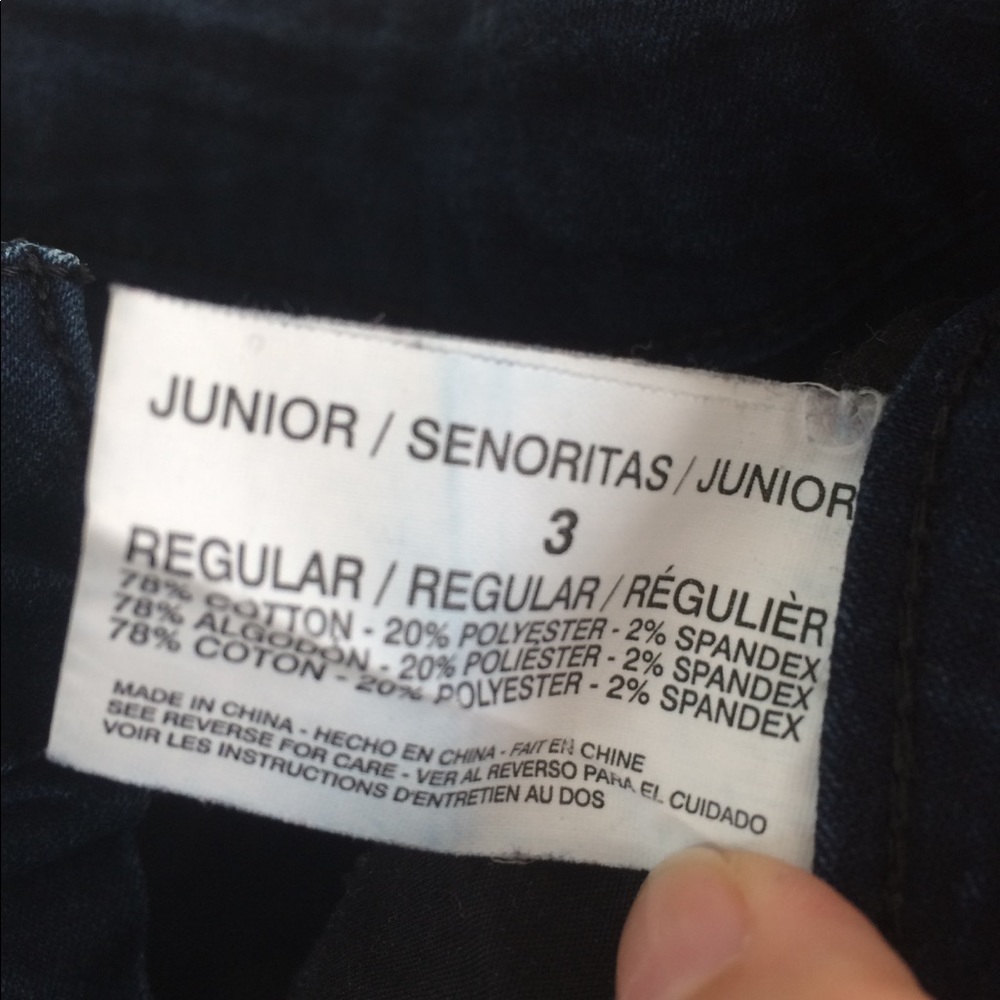 5/$15 True Freedom Dark Blue Jeggings w/ Sequins - Picture 8 of 8